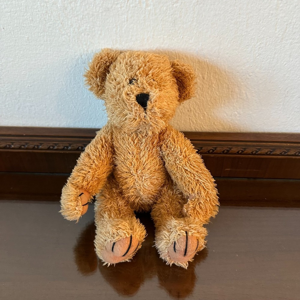 Vintage Tan Brown Ganz(?) Teddy Bear Articulated Legs‎